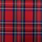 School Red-Blue-Multi Plaid Poly Madras Woven Fabric By the Yard
